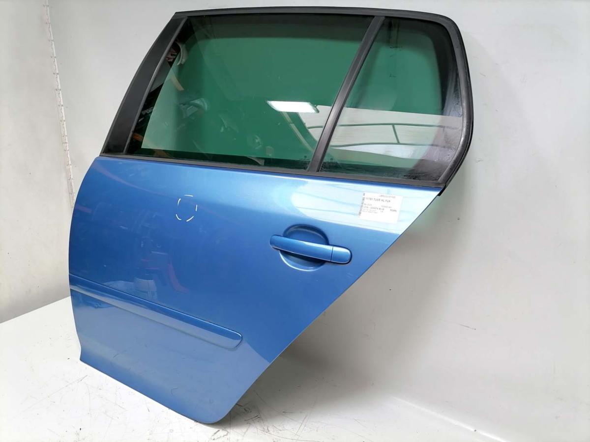 VW GOLF V original Tür hinten links LC5G-Coasta Blue Pearl Fließheck BJ05